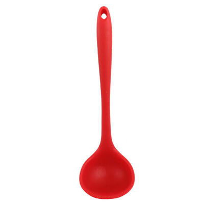 

Silicone Soup Spoon Heat-resistant Ladle Tableware for Cooking Kitchen Accessories Cooking Tool Silicone Soup Spoon