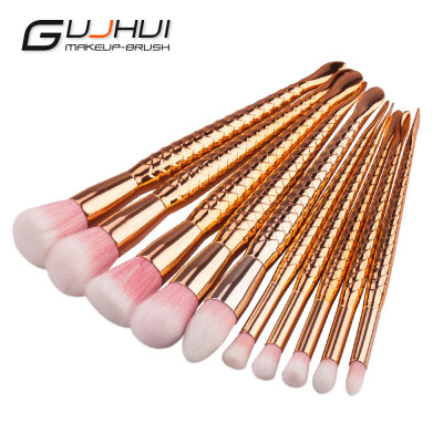 

Toponeto 10PCS Make Up Foundation Eyebrow Eyeliner Blush Cosmetic Concealer Brushes