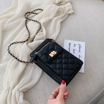 

Rhombog chain small bag female network celebrity mini mobile bag new 2019 Korean version 100 lap small square bag slanted bag tide