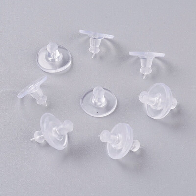 

Plastic Ear Nuts Earring Back 10x6mm Hole 08mm