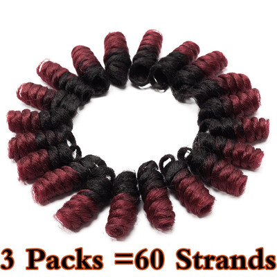 

3 Pack Jamaican Bounce Crochet Hair Wand Curl Synthetic Hair Crochet Braids Afro Kinky Braiding Hair Extensions African Braids