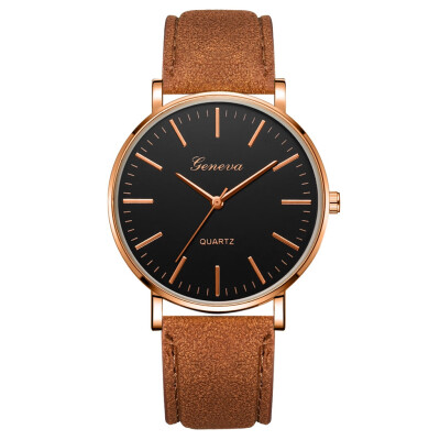 

〖Follure〗Fashion Simple Casual Mens Watch Business Leather With Strap Mens Watch