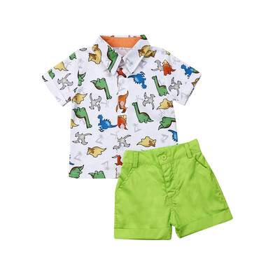 

2PCS Toddler Kids Baby Boy Gentleman Shirt TopsPants Shorts Clothes Outfits Set
