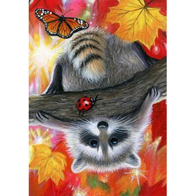 

5D DIY Full Drill Diamond Painting Cute Racoon Cross Stitch Embroidery Kits