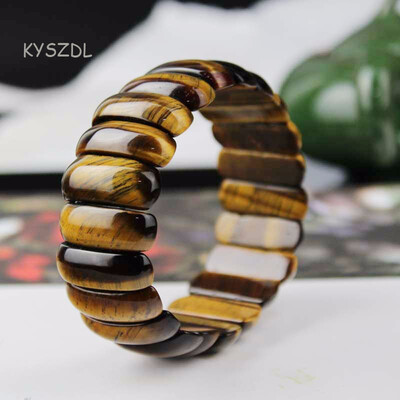 

yellow Tiger Eye stone Love Buddha Bracelets & Bangles Trendy Natural Stone Bracelet For Women Famous Brand Men Jewelry