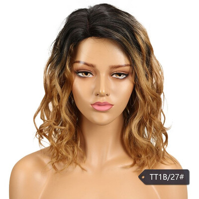 

Noble Brazilian Water Wave Human Hair Wigs For Black Women Remy Water Wave Wig Perruque Cheveux Humain Free Shipping