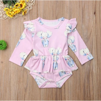 

Newborn Infant Baby Girls Romper Tops Dress Jumpsuit Bodysuit Outfits Clothes