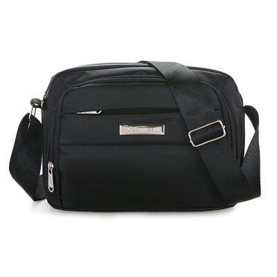 

Women Fashion Crossbody Bag Nylon Zipper Wide Shoulder Strap Messenger Bags