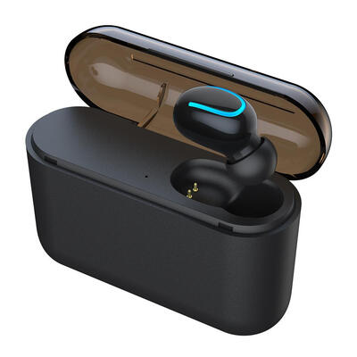 

Wireless Q32 Bluetooth V50 Single Ear Stereo Headset with Charging Bin