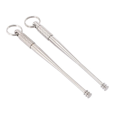 

Lixada 2pcs Titanium Alloy Earpick Ear Cleaner Curette Earwax Remover