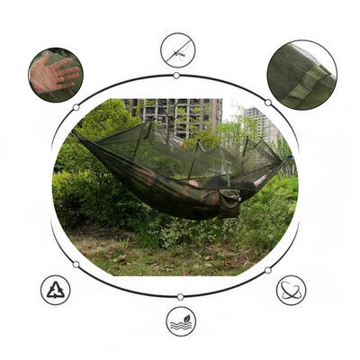 

Greensen Portable Outdoor Lightweight Mesh Hammock Hanging Swing with Cord