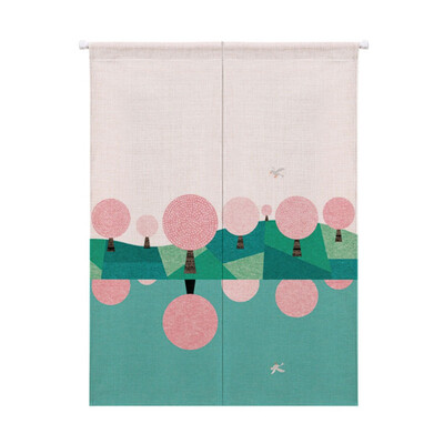 

Japanese Cotton Linen Printed Decor Doorway Curtain Wall Hanging Tapestry Screens & Room Dividers
