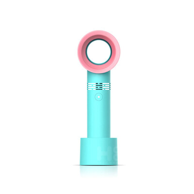 

Rechargeable Portable Bladeless Fan Handheld Mini Cooler White