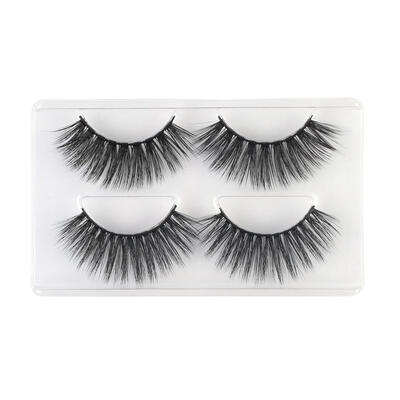 

2 Pairs Mink Hair ​Thick Fake Eyelashes Handmade Nature Long False Lashes