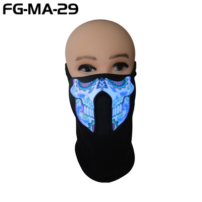 

LED Festival Party Masks Luminous Flashing Face Mask Party Glow In Dark Mask Halloween Clothing Terror Helmet Fire