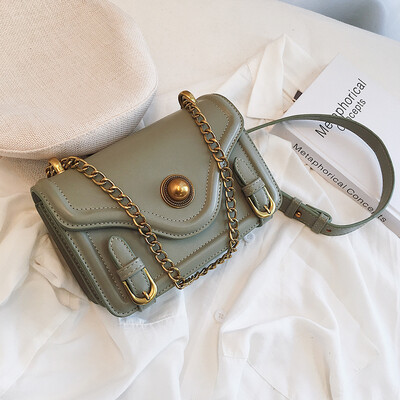

Advanced sense small bag Western style texture chain bag French small womens bag new 2019 wild ins Messenger bag