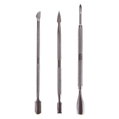 

3pcs Stainless Steel Exfoliating Remover Manicure Cuticle Nail Art Tool