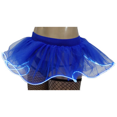 

Roseonmyhand Women Fashion Party LED Mini Bubble Skirt Without Battery Gauze Fluffy Skirt