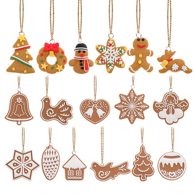 

17Pcs Animal Snowflake Biscuits CHRISTMAS Hand Made Polymer Clay