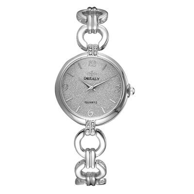 

Women Watch Steel Band Sequins Round Retro Dial Quartz Bracelet Wristwatch