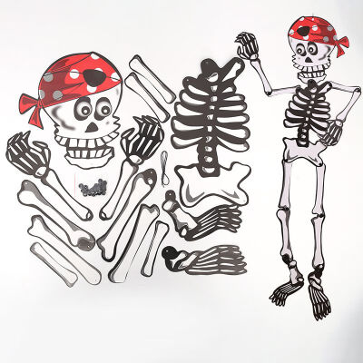 

1pcsset Halloween Paper Diy Pendant 3d Skeleton Zombie Vampire Ornament Funny Festive Party Supplies Wedding DIY Decoration