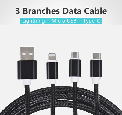 

33Ft USB 20 to Micro USB Type C Lightning Charging Cable Sync Data Line Cord for iPhone iPad Samsung
