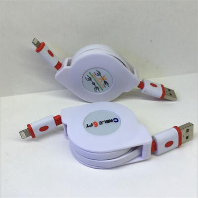 

Retractable Lightning Cable 2A Quick Charge Cord For IPHONE -1m