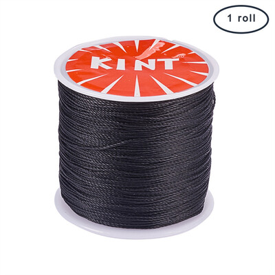 

PH PANDAHALL 106mroll 05mm Round Waxed Cotton Cord Thread Beading String Spool for Jewelry Making