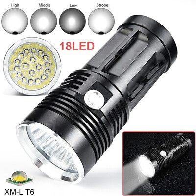 

Saidsome 45000LM 18 x XM- T6 LED 4 Modes Flashlight Torch 4 x 18650 Hunting Lamp flashlight lamp