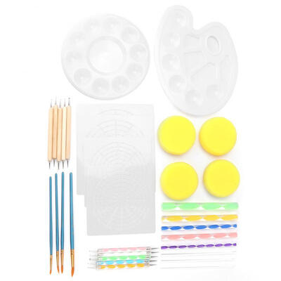 

Greensen 36pcs Ceramic Art Embossing Pattern Clay Sculpting Dotting Tools Kit for Rock Painting