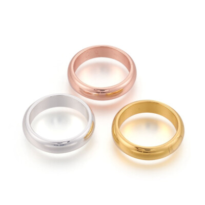 

Electroplated Synthetic Non-magnetic Hematite Rings Mixed Color Size 11 20mm