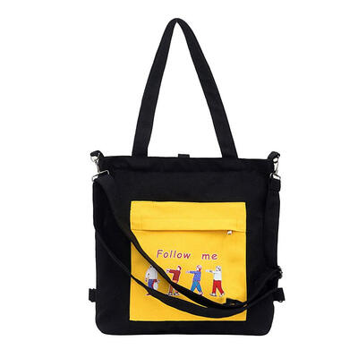 

Cute Printed Shoulder Handbags Women Top-handle Bags Canvas Shopping Totes