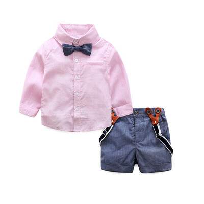 

1Set School Wind Children Baby Boys T-shirts TopsPants Outfits Clothes
