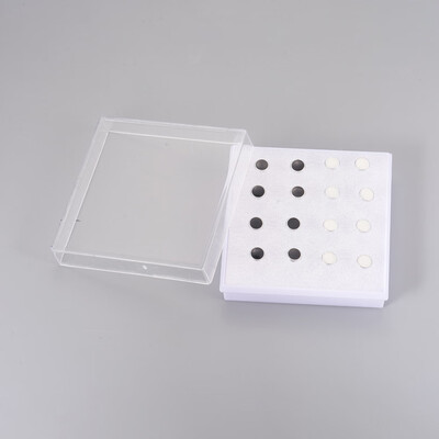 

Plastic Enamel Stud Earrings with Ear Nuts Flat Round Black & White 6x1mm Pin 1mm 8pairsbox