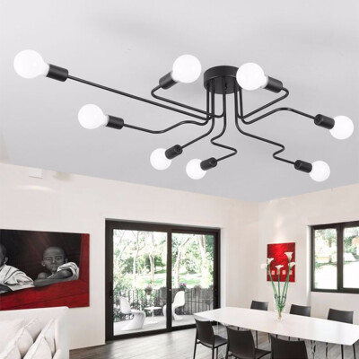 

46 Way Retro Ceiling Light Modern Vintage Industrial Metal E27 Pendant Lamp