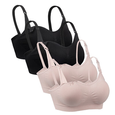 

iLoveSIA Nursing Bra Breathable Anti-Hit Hammer Full Cup No Trace Breastfeeding Bra-4P-70235623