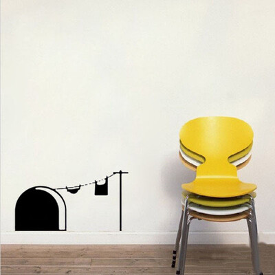 

〖Follure〗Cute Mouse Home Decor Wall Sticker Hole Kids Decor Vinyl Wall Stickers