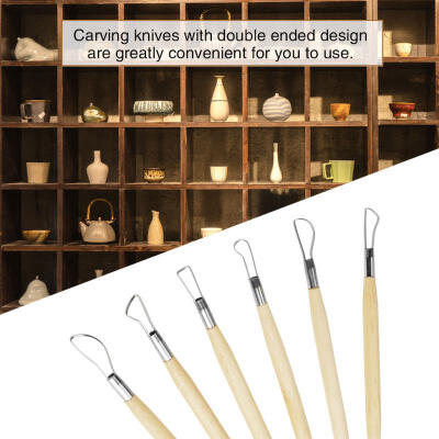 

Greensen 6Pcs Double Ended Wax Carving Clay Sculpting Tools Set Pottery Modelling Shaping Craft Kit