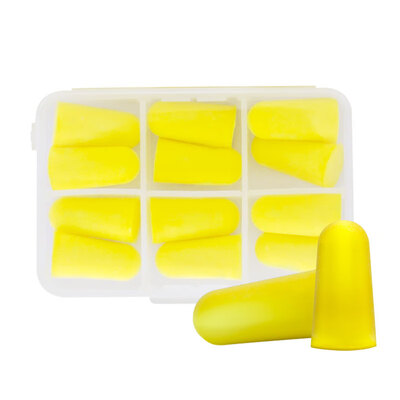 

C&C Elastic&Comfortable Earplugs Anti-noise for Sleep&Study Yellow 12 pcs