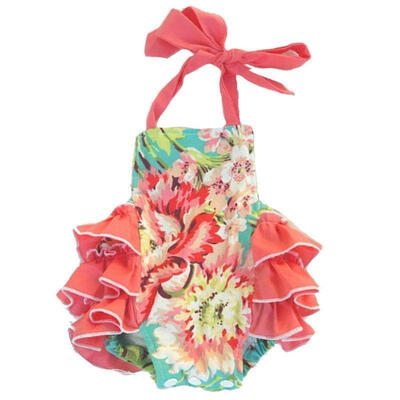 

Newborn Kid Cotton Romper Infant Baby Girl Bodysuit Jumpsuit Outfit Clothes 0-24