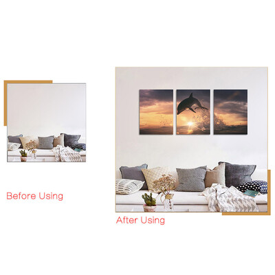 

Gotoamei Modern Artwork Canvas Wall Decorative Paintings Orchid&Rock Print 30cm