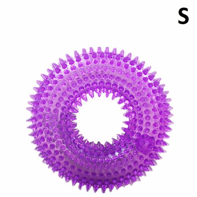 

Durable Pet Puppy Dog Squeaky Chew Toys for Aggressive Chewers Dental Teething Cleaning Non-Toxic Soft Natural Rubber