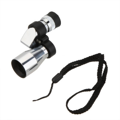 

Mini Pocket 8X20 Silver Metal Monocular Telescope Optics Focusing Mono Spotting Scope