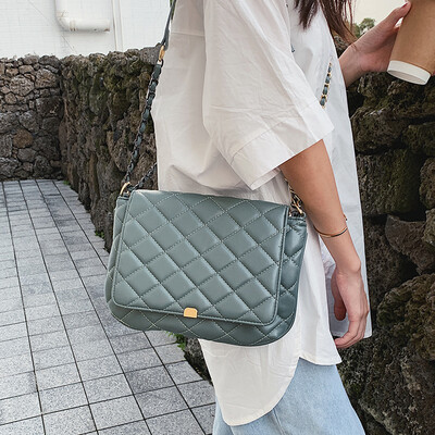 

Senior sense popular female bag 2019 new tide shoulder bag wild gas chain bag summer small fresh messenger bag