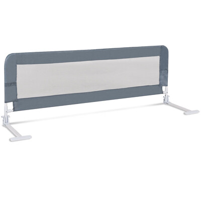 

59" Breathable Baby Children Toddlers Bed Rail-Gray