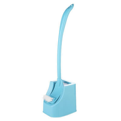 

Plastic Toilet Cleaning Brush Curved Clean Bending Handle Brushes wBase