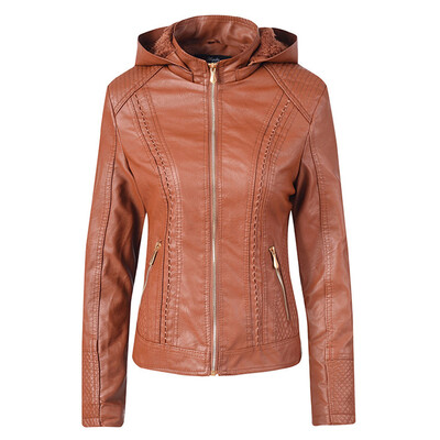 

Toponeto Women Casual Hoodie Slim Zipper Long Sleeve Bomber Jacket Warm Coat