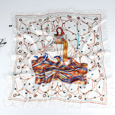 

New scarf female Korean version of the small square scarf spring&autumn tide hair band female small fresh Korean professional silk scarf decorative scarf