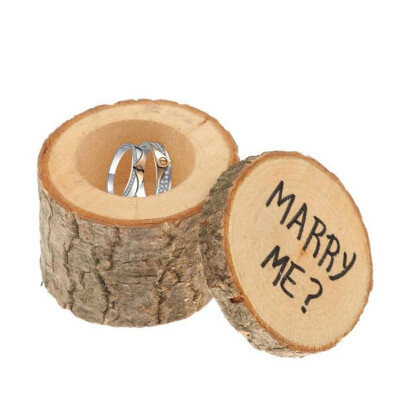 

Wooden Wedding Ring Box Wood Printing Ring Box Wedding Holiday Party Crafts