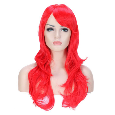 

23 Inch Synthetic Long Wavy Full Hair Wigs Cosplay Costume Party Heat-Resistant Wigs For Women Men